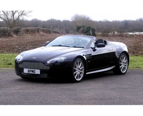 Registration No: RT07 AML Chassis No: SCFBE04B88GD08515 MOT: December 2025Desirable V8 Vantage Roadster presented in Onyx Bla