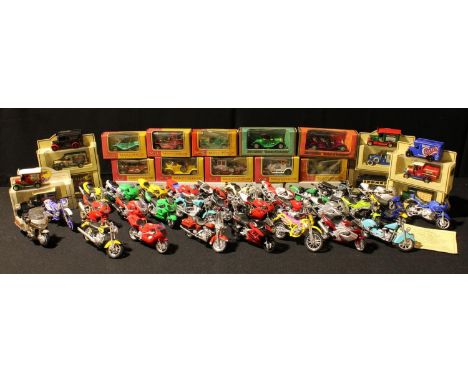 Diecast Vehicles - 1970's Matchbox Models of Yesteryear, boxed; Lledo models; a collection of Brook &amp; Bentley Superbikes,