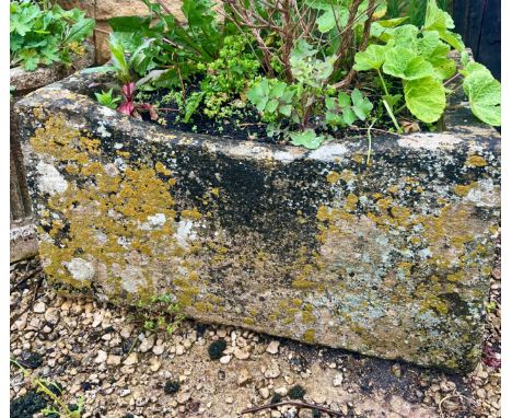 A Cotswold stone rectangular trough - 76cm x 62cm, 52cm high.