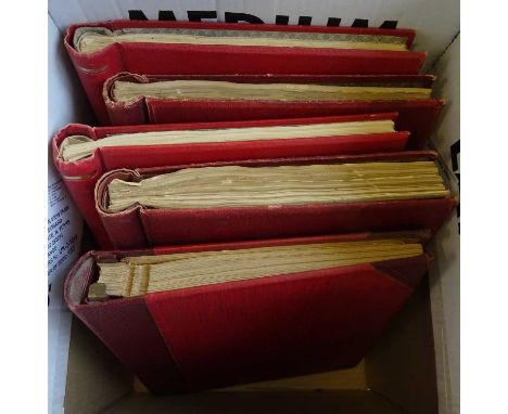 Mint and used collection in five red loose-leaf albums, over 2500 mostly pre-1950 stamps, the GB with four-margin penny black