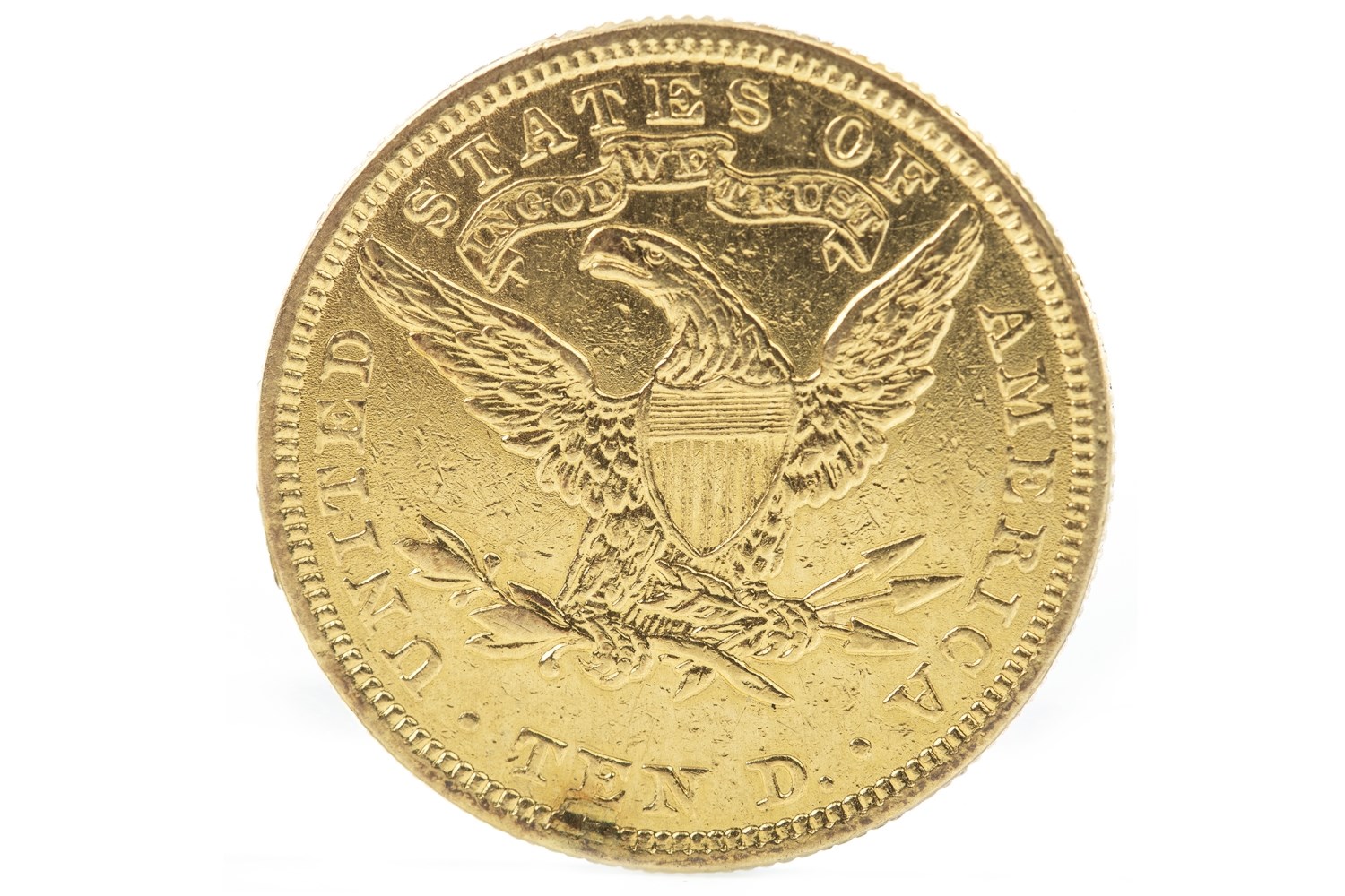 GOLD USA TEN DOLLAR COIN DATED 1907