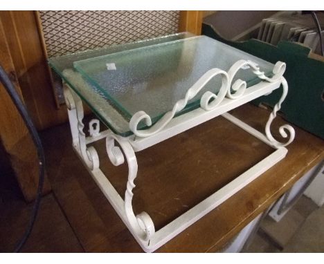 RETRO WROUGHT IRON TELEPHONE SHELF