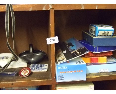 PLAYING CARDS, MARKLIN BOXED TOY PEPSI CARRIAGE  , HALINA CAMERA, SPOON AND 6 PIECES OF CHINA 