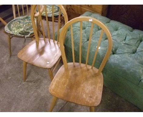 2 ERCOL STICK BACK CHAIRS