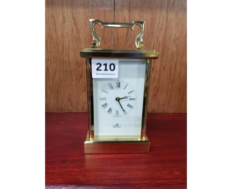BRASS CARRIAGE CLOCK MADE BY THE IMPERIAL CLOCK COMPANY LTD LONDON