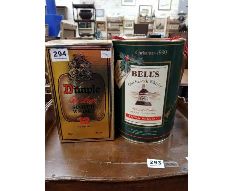 BOTTLE OF DIMPLE SCOTCH WHISKY &amp; BOTTLE OF BELLS WHISKY 