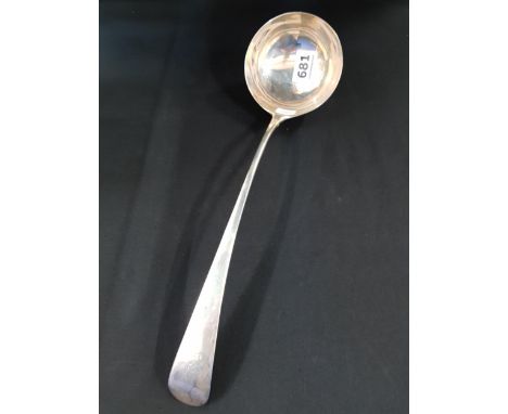 LARGE SILVER LADLE 33.5CM LONDON 1784 