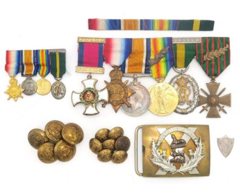 A WW1 DISTINGUISHED SERVICE ORDER (D.S.O.) MEDAL GROUP OF SIX AWARDED TO COLONEL CHARLES EDMONSTOUNE-CRANSTOUN OF COREHOUSE C