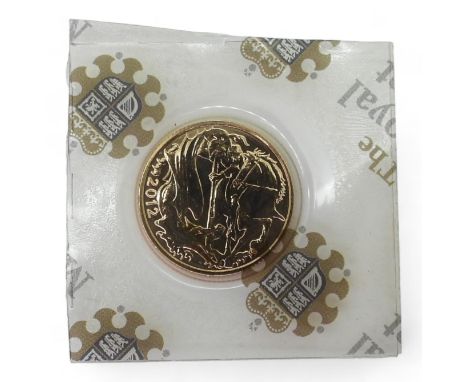 UNITED KINGDOM ELIZABETH II 1 SOVEREIGN 2012 Commemorative issue 60th anniversary of accession of Queen Elizabeth II Obverse 