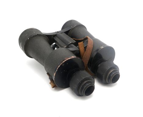 A PAIR OF WW2 GERMAN KRIEGSMARINE 8x60 BINOCULARS BY "blc" (CARL ZEISS) The right top plate stamped with serial no. 2161046, 