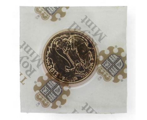 UNITED KINGDOM ELIZABETH II 1 SOVEREIGN 2012 Commemorative issue 60th anniversary of accession of Queen Elizabeth II Obverse 