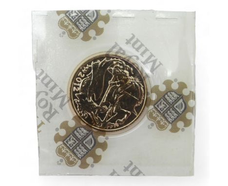 UNITED KINGDOM ELIZABETH II 1 SOVEREIGN 2012 Commemorative issue 60th anniversary of accession of Queen Elizabeth II Obverse 