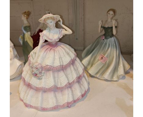 Two limited edition Coalport "Carnation" and Royal Worcester "Keepsake" ladiesGood condition, with no visible issues. WE TAKE