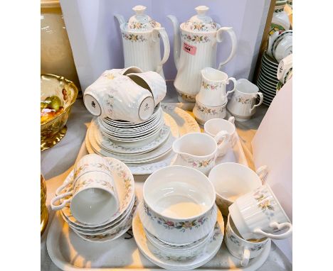 A selection of Hammersley coffee ware with floral border, 40 pieces approx (some wear) 