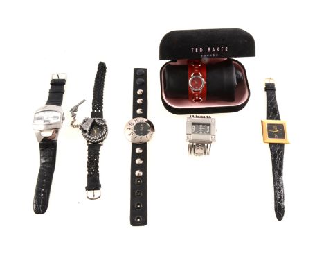 Vintage lady's wristwatches, to include Pamela Anderson, Ted Baker, Furla, Quemex, Vestal, various designs, bracelet and leat