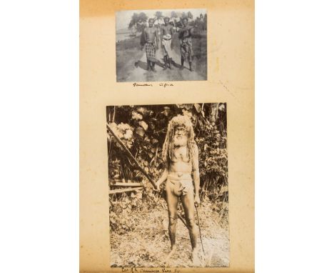 A rare and important, possibly unknown, 19th century photograph of Cannibal Tom, depicting the famed creophagous tribesman be