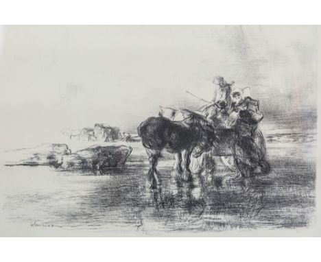 Edmund Blampied (Jersey, 1886-1966), 'A Bracing Morning', lithograph, signed and numbered 1/30 in ink to lower margin, 10 x 1