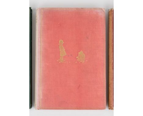 Milne, A. A., 'The House at Pooh Corner', pub. Methuen and Co. London, first edition 1928, red cloth boards with gilt pictori