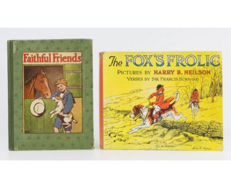 Cecil Aldin; Arthur Rackham &amp; Louis Wain (illustrators), 'Faithful Friends', undated, c.1910, Blackie and Son, green card