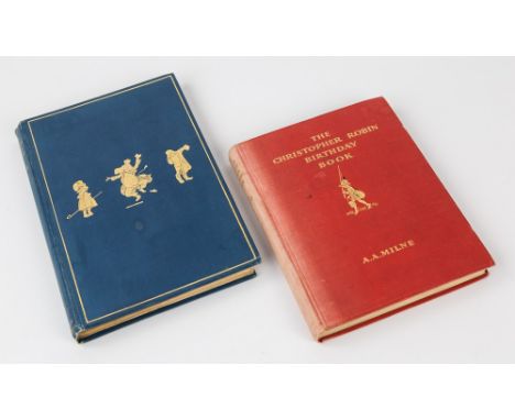 Milne, A. A., 'The Christopher Robin Birthday book', pub. Methuen and Co., first edition 1930, red cloth boards with gilt tex