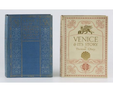 Menpes, Dorothy and Mortimer, 'Venice', A. &amp; C. Black, 1912 edition, blue cloth boards with gilt embossed text with white