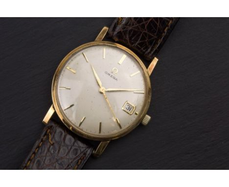 An Omega 9ct gold cased gentleman's wrist watch, mid-1960s, the 17 jewel 610 calibre movement signed and numbered 17840630, t
