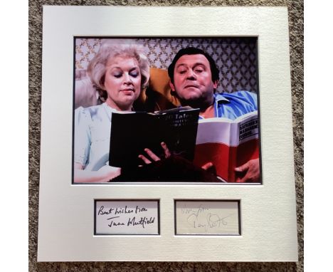 June Whitfield and Terry Scott 12x12 mounted Terry and June signature piece. Terry and June is a BBC television sitcom, which