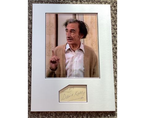 David Kelly 16x12 Fawlty Towers mounted signature piece includes signed album page and a colour photo from the hit BBC comedy