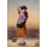 Auguste Jules Bouvier (1827 London - 1881) Stepping Stones