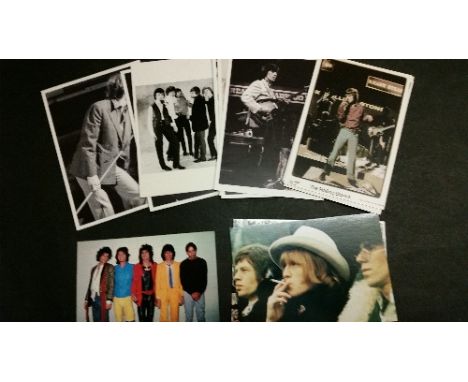 POP MUSIC, postcards for Rolling Stones, mainly later issues, mixed sizes, VG to EX, 14 