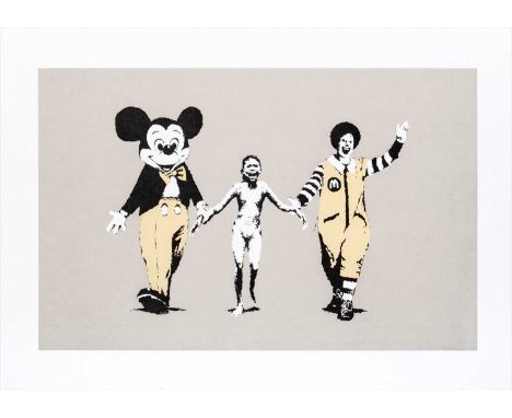 Banksy (British b.1974), 'Napalm', 2004, screen print in colours on wove paper, numbered from an edition of 500 in pencil, pu