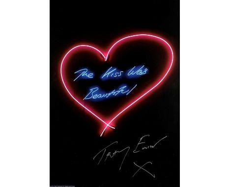 Tracey Emin (British b.1963), ‘The Kiss Was Beautiful’, 2016, offset lithograph in colours on 250 gsm silk finish paper, sign