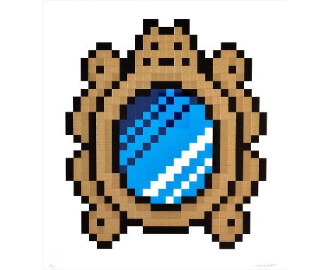 Invader (French b.1969), 'Versailles (Blue)', 2018, screen print in colours on wove paper, signed, dated and numbered from an