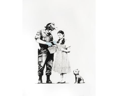 Banksy (British b. 1974), 'Stop &amp; Search', 2007, screen print in colours on Arches 88 Paper, signed in blue crayon and nu