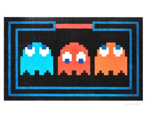 Invader (French b.1969), 'Prisoners', 2007, giclee print on wove paper, signed, dated and numbered from an edition of 100 in 