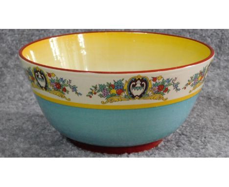 A Royal Staffordshire pottery honeyglaze bowl, A J Wilkinson Ltd. 9x18.5cm 