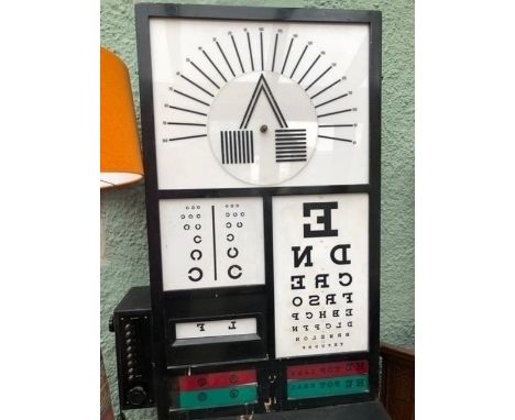 A Calthorpe optician's light box, 99 cm high 