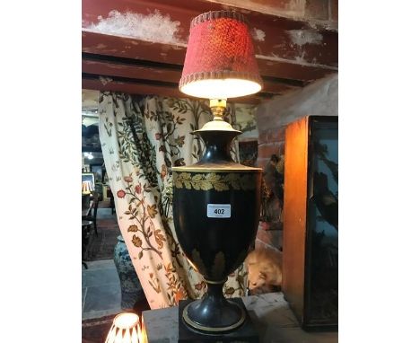 A toleware style lamp 