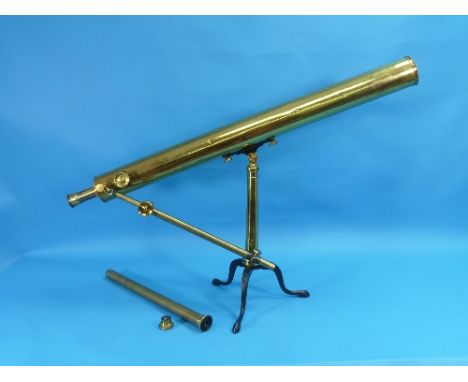 A vintage brass Single Stage Telescope, by W. Watson &amp; Sons, 313 High Holborn, London, signed on tube backplate and numbe