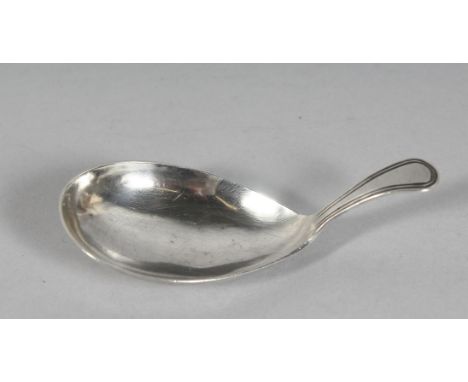 A GEORGE III OVAL BOWL CADDY SPOON. London 1795.