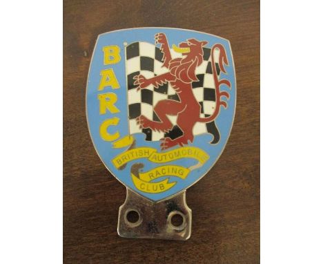 A British Automobile Racing Club badge 