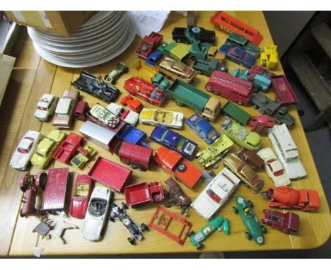 A collection of Corgi toys, Dinky toys, model diecast vehicles to include The Green Hornet, James Bond Aston Martin, a Batmob