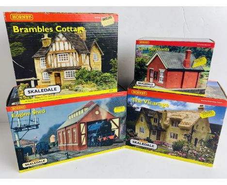 4x Hornby Skaledale OO - Buildings - To include: R8537, R8506, R8513, R8536 - All Boxed. P&amp;P Group 2 (£18+VAT for the fir