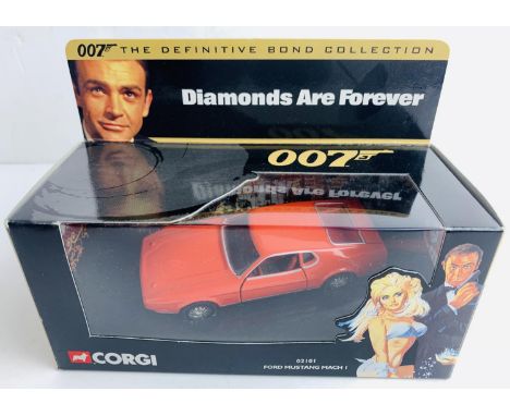 Corgi 02101 James Bond 007 Diamonds Forever Mustang - Boxed. P&amp;P Group 2 (£18+VAT for the first lot and £3+VAT for subseq