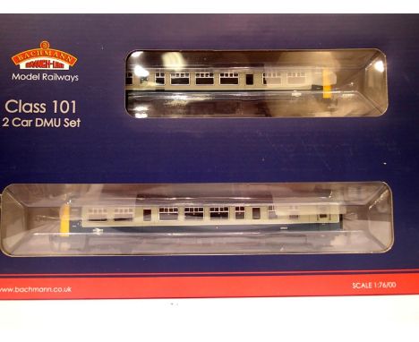 Bachmann 32-287 class 101 DMU BR blue/grey, boxed. P&amp;P Group 1 (£14+VAT for the first lot and £1+VAT for subsequent lots)
