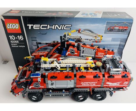 Lego Technic 42068 Airport Rescue Vehicle - READY BUILT - with Original Box. P&amp;P Group 2 (£18+VAT for the first lot and £