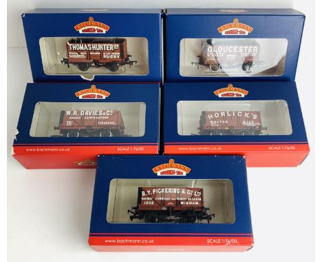 5x Bachmann 'Collectors Club Exclusive' Wagons - All Boxed - To Include: 37-2012K, 37-2016K, 37-2011K, 37-2010K, 37-2009K. P&