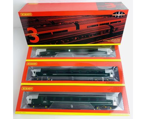 Hornby OO R4872 GWR Mk3 Green 'Night Riviera Day Coaches' Triple Coach Pack 'Kernow Exclusive' - New Ex Shop Stock - Boxed. P