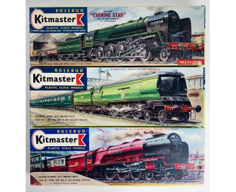 3x Kitmaster Loco Kits OO/HO Gauge - To Include: No.4 Coronation, No.11 Battle of Britain, No.22 Evening Star - Contents Unch