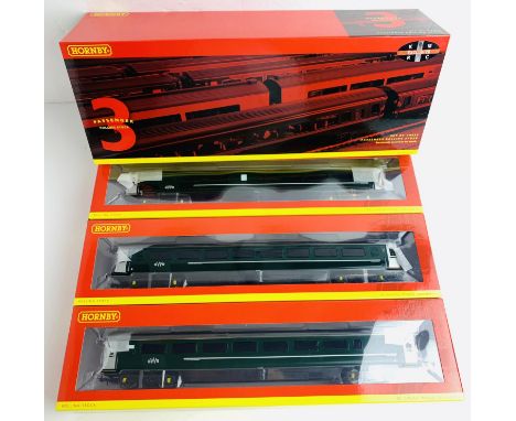 Hornby OO R4872 GWR Mk3 Green 'Night Riviera Day Coaches' Triple Coach Pack 'Kernow Exclusive' - New Ex Shop Stock - Boxed. P